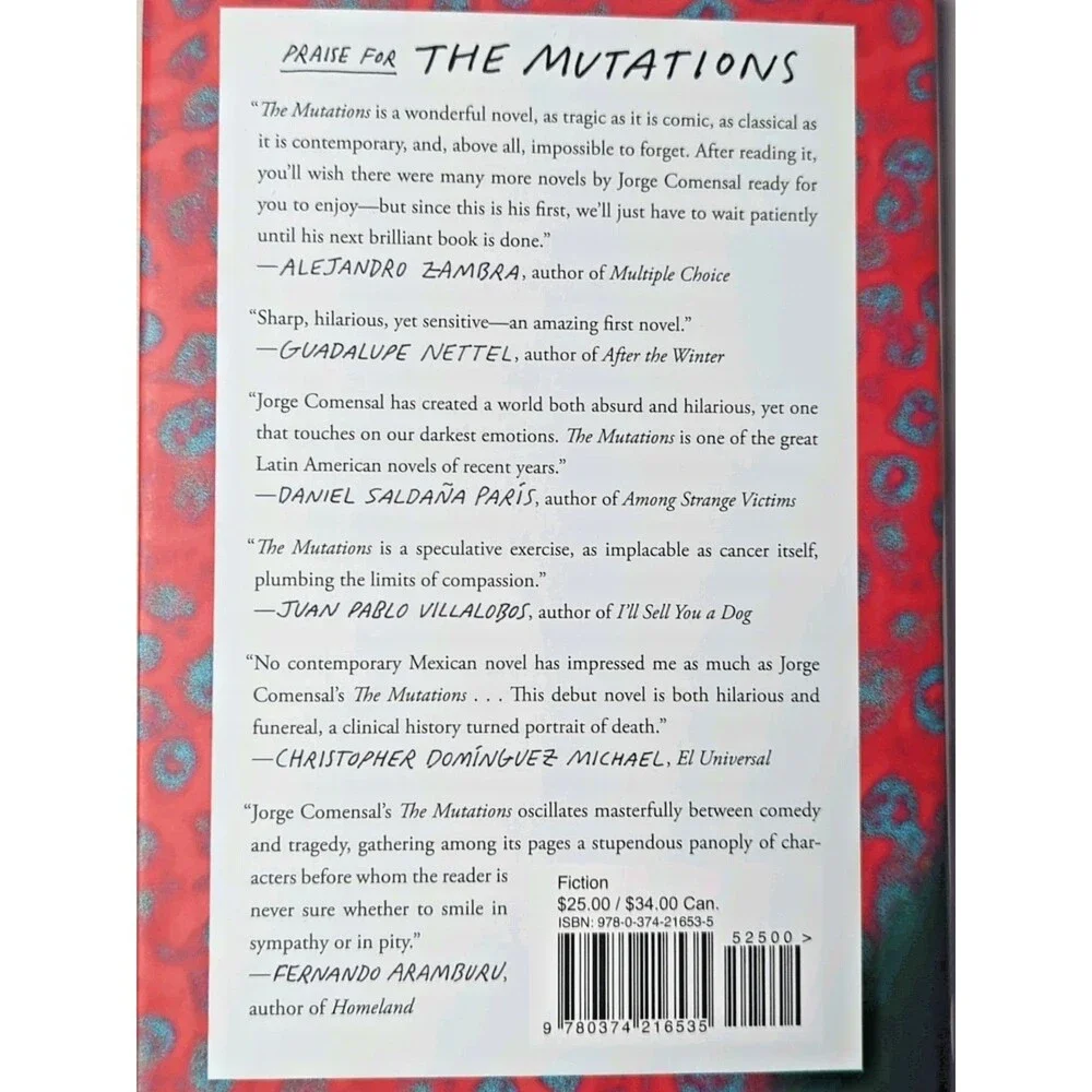 The Mutations: A Novel  by Jorge Comensal Hardcover (2019) Comedy and  Tragedy